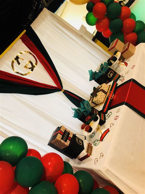 gucci theme birthday party|gucci backdrop.